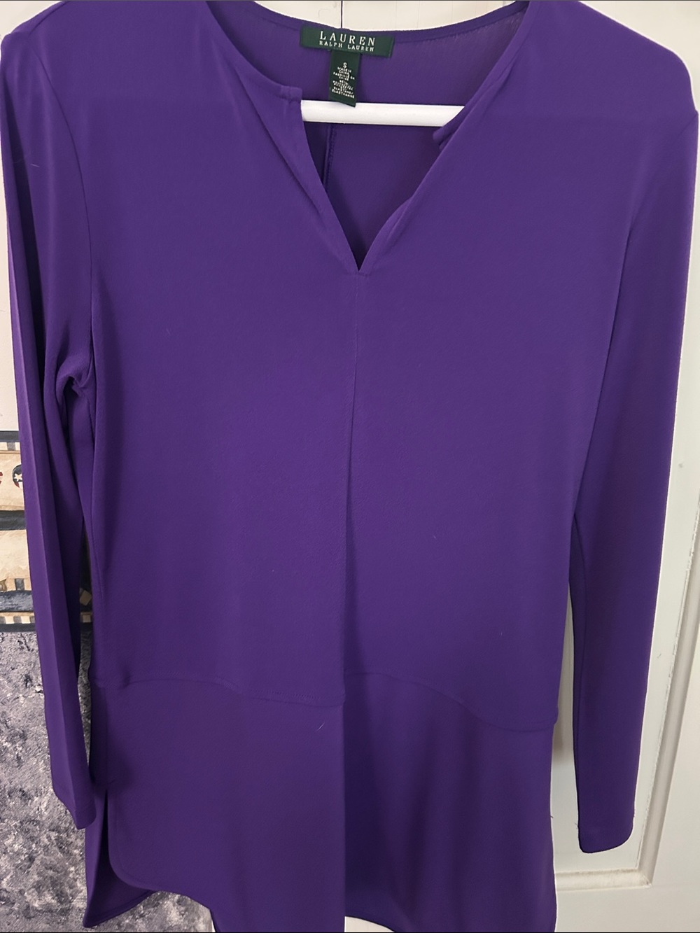 Ralph Lauren Purple Long Sleeve Tunic Top